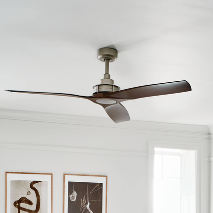 Ried 56" Fan Brushed Nickel Finish