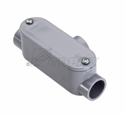 1-1/2" Schedule 40 PVC T Type Conduit Bodies