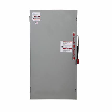 Eaton Heavy duty double-throw non-fused safety switch, 400 A, NEMA 1, Painted steel, Non-fusible, Two-pole, Two-wire, 240 Vac, 250 Vdc
