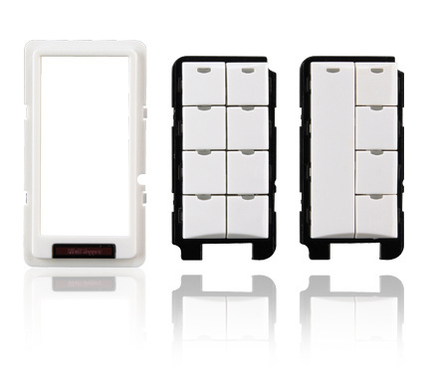 DLM PIR 2-Button Wall Mount Sensor Kit, White