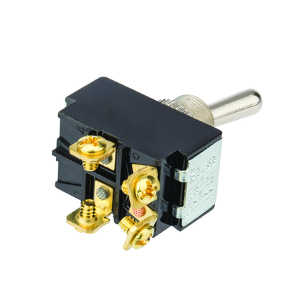 Toggle Switch Bat DPST On-Off Screw Term
