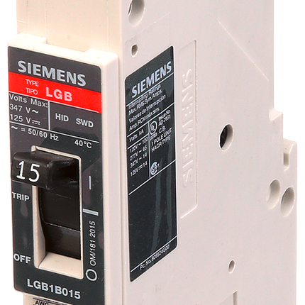 BRKR LGB 15A 1P 277V 65K LD LUG