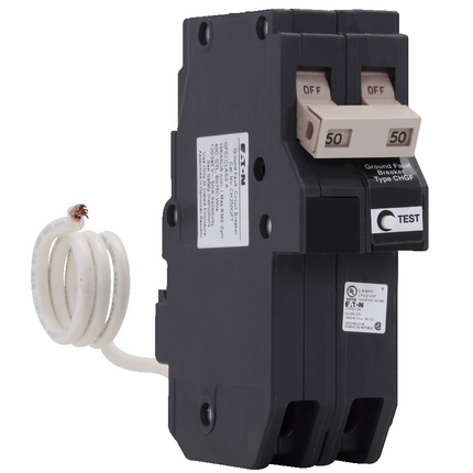 Eaton CH GFCI circuit breaker,Plug-in circuit breaker,30 A,10 kAIC,Two-pole,120/240 V,CH,Common,GFI,5 mA