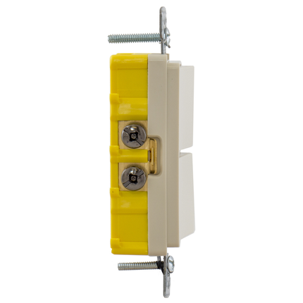 Decorator Combination Device, Two Single Pole Rockers 15A
