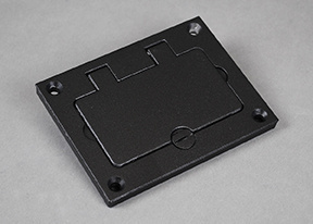 Omnibox® Rectangular Black GFI Cover Plate