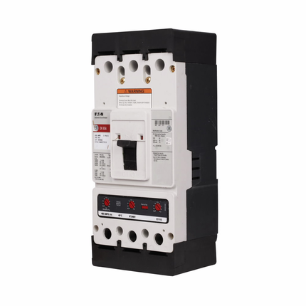 Eaton Series C complete molded case circuit breaker, K-frame, DK, Complete breaker, Fixed thermal, fixed magnetic trip type, Three-pole, 400A, 240 Vac, 250 Vdc, 65 kAIC at 240 Vac, 10 kAIC at 250 Vdc, Without terminals, 50/60 Hz