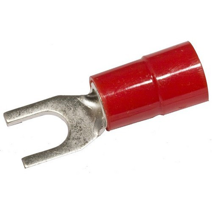 Nylon Insulated Fork/Spade Terminals - 8 Awg Wire, #10 Stud