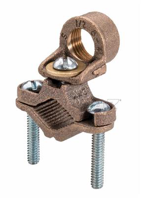 1-1/4" - 2" Ground Clamps for Rigid Conduit with Conduit Hubs - Conduit Size 3/4"