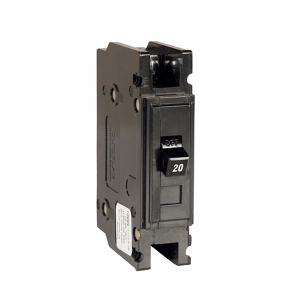 Eaton Quicklag Type QC Industrial Thermal-Magnetic Circuit Breaker,Industrial circuit breaker,20 A,10 kAIC,Single-pole,120/240 V,Thermal-magnetic,QC,Non-interchangeable