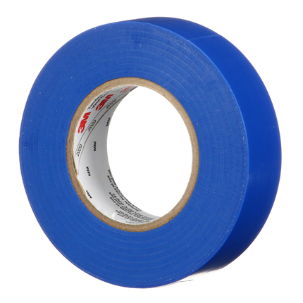 3M Temflex Vinyl Electrical Tape 165, Blue, 3/4 in x 60 ft (19 mm x 18 m), 6 mil, 100 Rolls/Case
