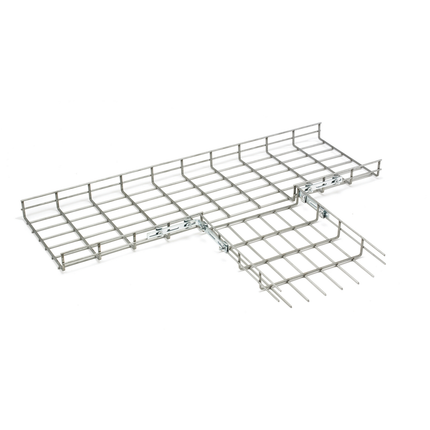 Wire Basket Tray, 2" x 12" x 118", Round, Pre-Galvanized