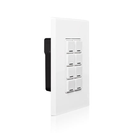 Keypad Room Controller, 8 Button, Lumina™ RF