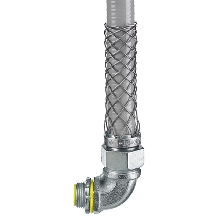 Kellems Wire Management, Liquidtight System, 90 Degree, 1", Insulated with Mesh