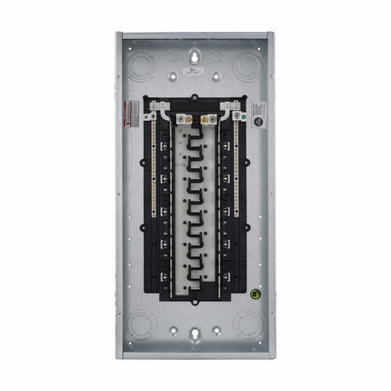 Eaton Eaton BR main lug loadcenter, Ground bar, Main lug only, 200 A, X5, Aluminum, Gray, NEMA 1, Metallic, 10kAIC, CSR, Surface, flush, NEMA 1, 60 Circuits, Single-pole, 30 Spaces, Two hots, a neutral, and a ground, Single-phase