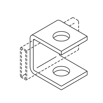 Runway Support Brackets 3/8" - Gold