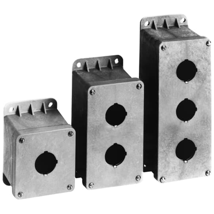 3 HOLE PUSHBUTTON ENCL