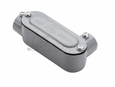 1-1/2" EMT & Rigid Combo LR Type Aluminum Conduit Bodies with Covers & Gaskets