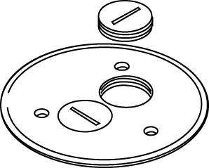Ratchet-Pro 881 Series Cover Plate With Two Screw Plug Openings