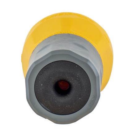 Straight Blade Devices, Thermoplastic  Elastomer Water Tight, Industrial/Commercial Grade, Straight, 2-Pole 3-Wire Grounding, 15A 125V, 5-15P, Yellow, Single Pack.