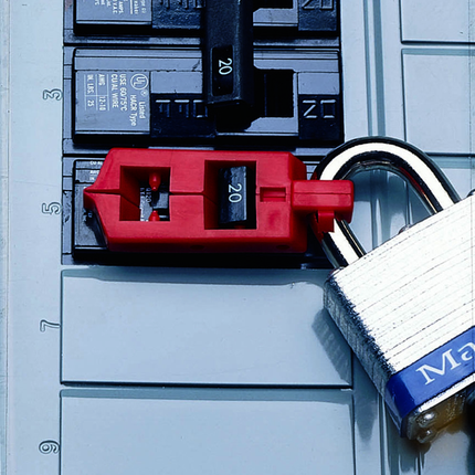 Hinged Single-Pole Breaker Lockout, 3/Card