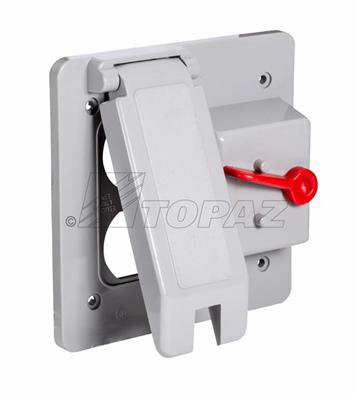 Weatherproof Schedule 40 PVC Duplex & Toggle Switch Cover