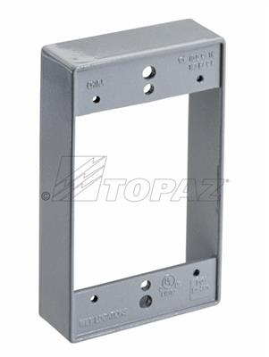 Rectangle Single Gang Weatherproof Extension