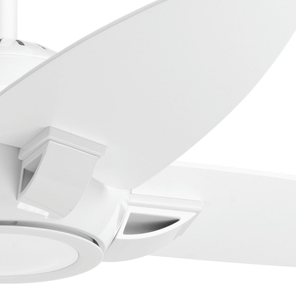 54" 4 Blade Fan w/ LED Light in White