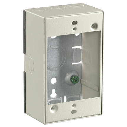 Metal Raceway, Box, Standard Depth, HBL500/700/750 Series, Ivory