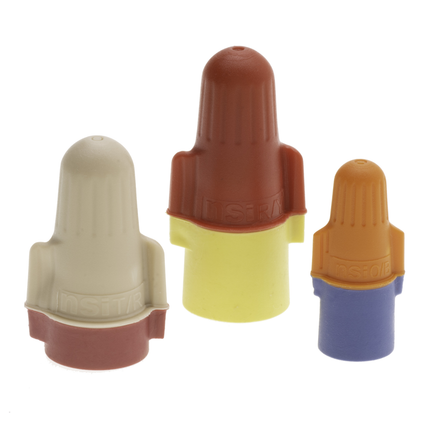Premium Wire Connectors in Tan & Red rated for 18-12 AWG |100 Pack