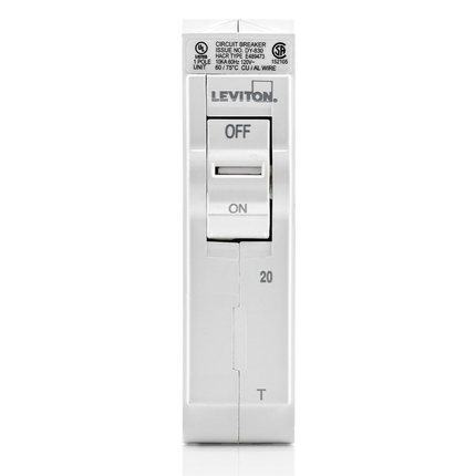 20A 1-Pole Standard Thermal Magnetic Branch Circuit Breaker
