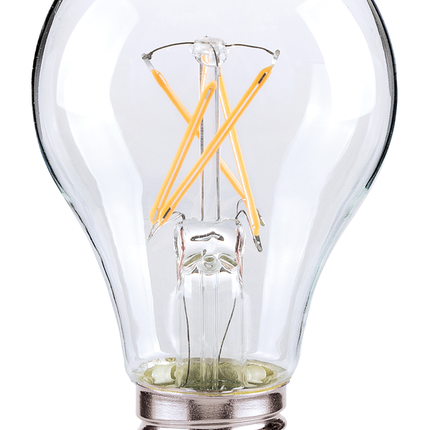 7 Watt A19 LED; Clear; Medium base; 2700K; 800 Lumens; 120 Volt