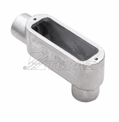 3-1/2" Malleable Iron Rigid Threaded LB Conduit Bodies