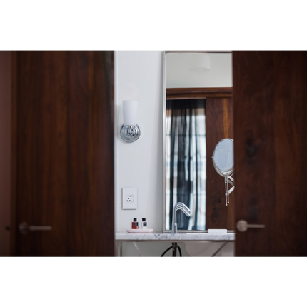adorne® Gloss White 1-Gang Screwless Wall Plate with Microban®
