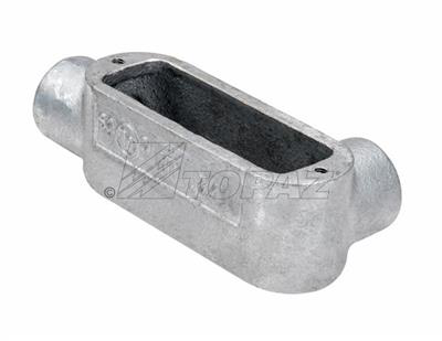 2-1/2" Threaded LR Type Rigid Conduit Bodies - Hot Dip Galvanized