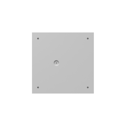 10x8x10 Screw Cover Type 1 UL Steel No KO Gray Cover w/ Teardrop Slots Holes In Back