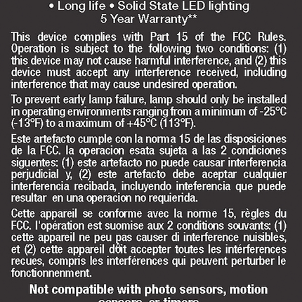 6.5 Watt; LED MR16 LED; 2700K; 40 deg. Beam Angle; GU10 base; 120 Volt