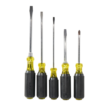 Screwdriver Set, Slotted and Phillips, 5-Piece