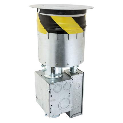Recessed 6" Series, Through Floor Fitting With (1) S1FRPT Hubbell Junction Box Only, No Sub Plates