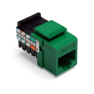 Cat 5 QUICKPORT™ Jack, Green