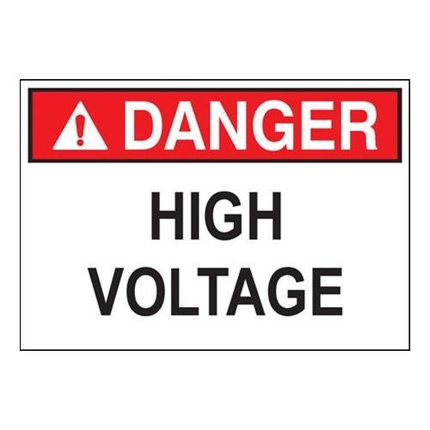 Safety Signs 'Danger Sign Arc Flash Hazard' (7" x 5")