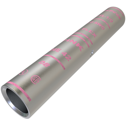 Surecrimp Copper Compression Sleeve, Conductor Size 1/0, Long Barrel, Tin Plated, UL, CSA
