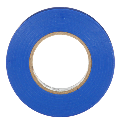 3M Temflex Vinyl Electrical Tape 165, Blue, 3/4 in x 60 ft (19 mm x 18 m), 6 mil, 100 Rolls/Case