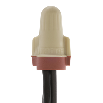 Premium Wire Connectors in Tan & Red rated for 18-12 AWG |100 Pack