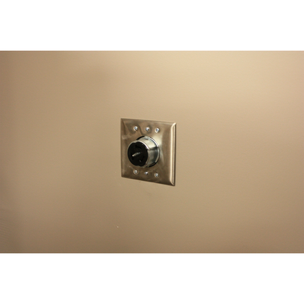 Locking Devices, Twist-Lock®, Industrial, Receptacle, 50A 3-Phase Delta 250V AC, 3-Pole 4-Wire Grounding, Non-NEMA, Screw Terminal, Black