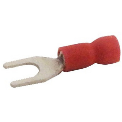 Vinyl Insulated Fork/Spade Terminals - 22-16 Wire, #8 Stud