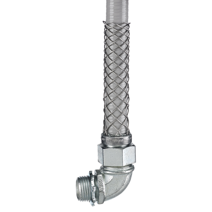 Kellems Wire Management, Liquidtight System, 90 Degree, 2", Non-Insulated with Mesh