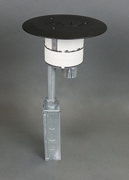 4FFATC15 Flush Furniture Feed Poke-Thru Assembly, Aluminum