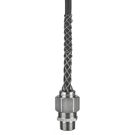 Kellems® Deluxe Cord Grip, Straight Male, .500-.625", 1" with Mesh