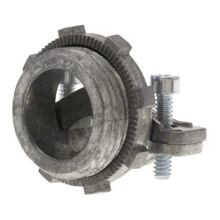 Two Screw Strap Type MC Connector 3", Die Cast Zinc Round