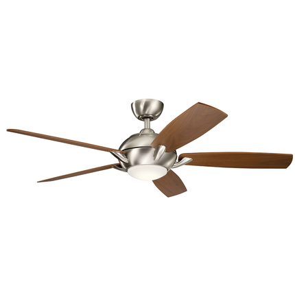 Geno LED 54" 5 Blade Fan in Stainless